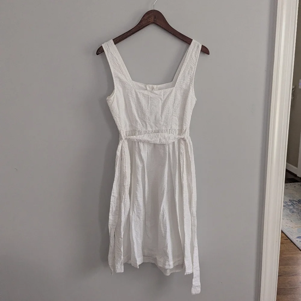 NEW Women's MNG 4 White Button Down Dress - Picture 3 of 6